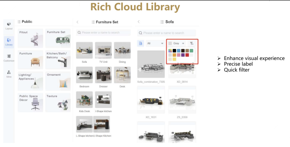 KD20 built-in 3D model library