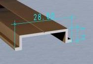 Aluminium Small  Edge Trim